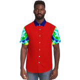 Rainbow Pride Button Down Shirt Short Sleeve Button Down Shirt - AOP - Thathoodyshop