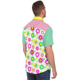 Oopsie Daisy S/S Button Down Shirt Short Sleeve Button Down Shirt - AOP - Thathoodyshop