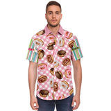 Give Me Some Sugar S/S Button Down Shirt Short Sleeve Button Down Shirt - AOP - Thathoodyshop