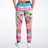 Bahama Mama Pink Floral Patchwork Unisex Cargo Sweats Cargo Pants - Thathoodyshop