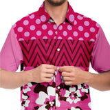 Shangri-La S/S Button Down Shirt Short Sleeve Button Down Shirt - AOP - Thathoodyshop
