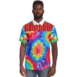 Rainbow Swirl S/S Button Down Shirt Short Sleeve Button Down Shirt - AOP - Thathoodyshop