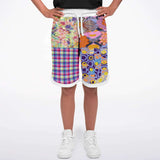Mercury Retrograde Patchwork Basketball Shorts Basketball Short Rib - AOP - Thathoodyshop