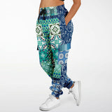 Mykonos Floral Patchwork Unisex Cargo Sweats Cargo Sweats - Thathoodyshop