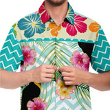 The Catamaran S/S Button Down Shirt Short Sleeve Button Down Shirt - AOP - Thathoodyshop