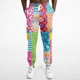 Maui Waui Hawaiian Patchwork Cargo Sweats Cargo Sweatpants - Thathoodyshop