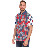 Liberty Pebble S/S Button Down Shirt Short Sleeve Button Down Shirt - AOP - Thathoodyshop