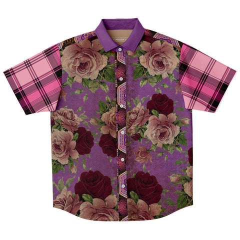 Crosby Stills S/S Button Down Shirt Short Sleeve Button Down Shirt - AOP - Thathoodyshop
