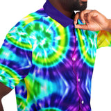 Rings of Saturn S/S Button Down Shirt Short Sleeve Button Down Shirt - AOP - Thathoodyshop