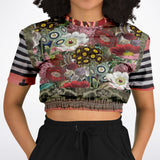 Remembering Woodstock Floral Cropped Sweater Cropped Sweater - Thathoodyshop