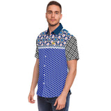It's About Time S/S Button Down Shirt Short Sleeve Button Down Shirt - AOP - Thathoodyshop