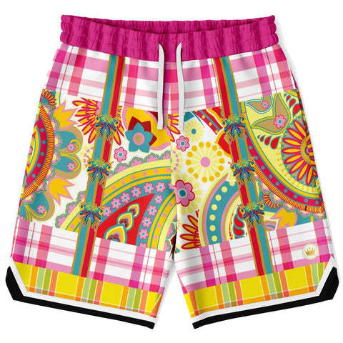 Ashbury Heights Paisley Basketball Shorts Basketball Shorts - Thathoodyshop