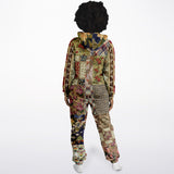 Tripoli Floral Patchwork Unisex Romper Zip-Front Romper - Thathoodyshop
