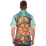 Infinity Squared S/S Button Down Shirt Short Sleeve Button Down Shirt - AOP - Thathoodyshop