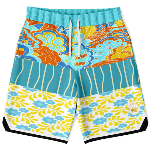 Blue Bullwinkle Basketball Shorts Basketball Short Rib - AOP - Thathoodyshop