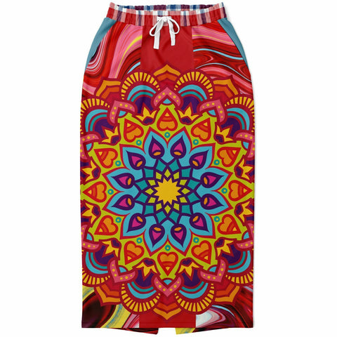 Hippy-Dippy Mandala Long Pocket Skirt Long Pocket Skirt - Thathoodyshop