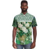 Morning Glory S/S Button Down Shirt Short Sleeve Button Down Shirt - AOP - Thathoodyshop