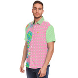 Paisley Park S/S Button Down Shirt Short Sleeve Button Down Shirt - AOP - Thathoodyshop