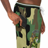THS Snake Bite Fleece Joggers in Green Camo Joggers - Thathoodyshop
