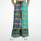 Many Blessings Horus Eye Stretchy Phat Bellbottoms Flare Leg Pants - Thathoodyshop