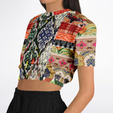 Flowers of Solvang Crop Sweater Cropped Sweater - Thathoodyshop