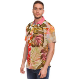 Brando Tahiti S/S Button Down Shirt Short Sleeve Button Down Shirt - AOP - Thathoodyshop