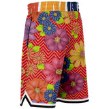 Blossom Hill Basketball Shorts Basketball Short Rib - AOP - Thathoodyshop