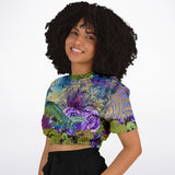 Purple Fusion Cropped Sweater Cropped Sweater - Thathoodyshop