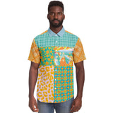 South Beach S/S Button Down Shirt Short Sleeve Button Down Shirt - AOP - Thathoodyshop