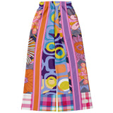Mercury Retrograde Floral Plaid Bellbottoms Flare Leg Pants - Thathoodyshop