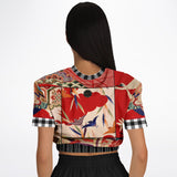 I Am Geisha Cropped Sweater Cropped Short Sleeve Sweater - Thathoodyshop