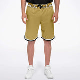 Brown Amarillo Basketball Shorts Basketball Short Rib - AOP - Thathoodyshop