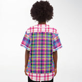 Mercury Retrograde Plaid Button Front Jersey Baseball Jersey - Thathoodyshop