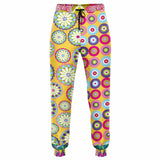 Hello Janis! Yellow Geo Print Unisex Fleece Joggers Fashion Jogger - AOP - Thathoodyshop