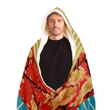 Sukiyaki Sherpa Fleece Hooded Blanket (3 Size Options) Hooded Blanket - AOP - Thathoodyshop