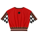 Gold Line Red Cropped Sweater Cropped Sweater - Thathoodyshop