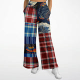 Andromeda Blue Hobo Patchwork Bellbottoms Flare Leg Pants - Thathoodyshop