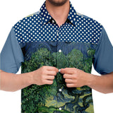 Midnight Moon S/S Button Down Shirt Short Sleeve Button Down Shirt - AOP - Thathoodyshop