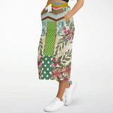Green Peacock Pocket Maxi Skirt Long Skirt - Thathoodyshop