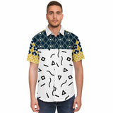 Dauphin Blues Button Down Shirt Short Sleeve Button Down Shirt - Thathoodyshop