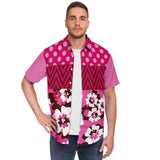 Shangri-La S/S Button Down Shirt Short Sleeve Button Down Shirt - AOP - Thathoodyshop