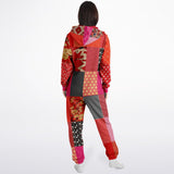 Tokyo Nights Asian Floral Patchwork Unisex Romper Jumpsuit - Thathoodyshop