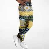Dauphin Patchwork Stripe Unisex Cargo Joggers Athletic Cargo Sweatpants - AOP - Thathoodyshop