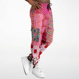 Gypsy Beat Pink Patchwork Unisex Joggers Cargo Joggers - Thathoodyshop