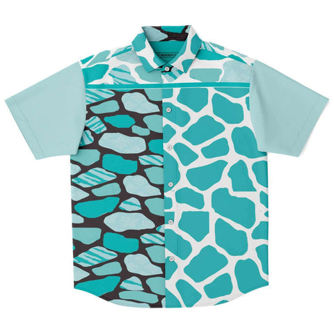 Grand Cayman S/S Button Down Shirt Short Sleeve Button Down Shirt - AOP - Thathoodyshop