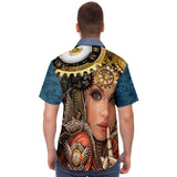 Steampunk Galatica S/S Button Down Shirt Short Sleeve Button Down Shirt - AOP - Thathoodyshop