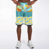 Blue Bullwinkle Basketball Shorts Basketball Short Rib - AOP - Thathoodyshop
