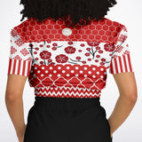 Red Crimson Cropped Sweater Cropped Sweater - Thathoodyshop