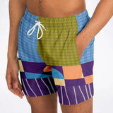 Hampton Plaid Dunkies Swim Trunks Men - AOP - Thathoodyshop