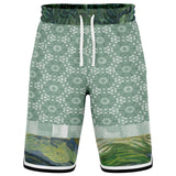 Morning Glory Shorts Basketball Short Rib - AOP - Thathoodyshop